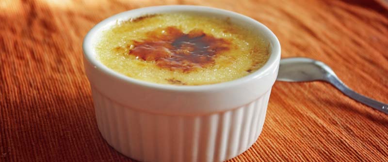 Crème Brûlée i en skål